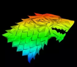 Stark Direwolf low poly