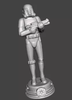 stormtrooper figure star wars .obj .stl archive