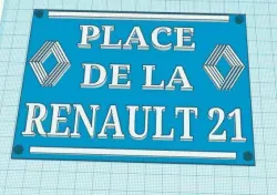 STREET SIGN RENAULT 21
