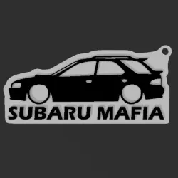 Subaru Mafia Keychain