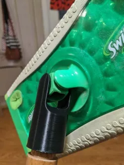 swiffer broomstick (paint pole) adapter