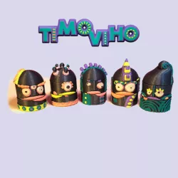 TIKI MONSTER VITAMIN HOLDER - 5 type