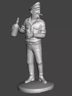 tintin allan provokes haddock coke stock .stl .obj