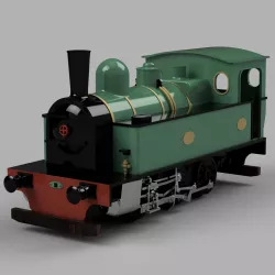 Tubize type 104 industrial steam locomotive HO scale 1:87