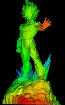 Vegeta Low poly