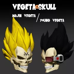 vegeta skull set dragon ball z