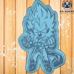 Vegeta SS4 Cookie Cutter