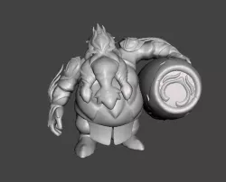 Warden Gragas 3D Model