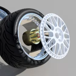WORK vs xx rims with ADVAN tires wheels for diecast and HOT wheels RC scale models