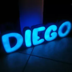 WRITING LED DIEGO