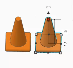 1/10 scale traffic cone