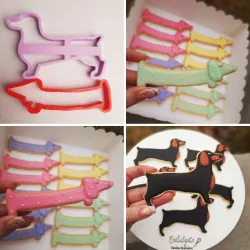 2 models Sausage dog cutters-2 modelitos Sausage dog cutters