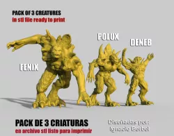 3 CREATURES IN STL