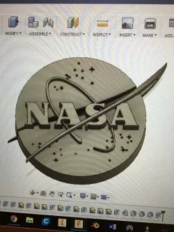 3D NASA logo