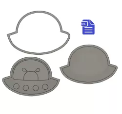 3pc Alien Spaceship Bath Bomb Mold