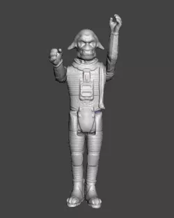 ACTION FIGURE THE FIFTH ELEMENT MANGALORE KENNER STYLE 3.75 POSABLE ARTICULATED RETRO VINTAGE STL .STL .OBJ