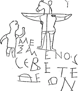 Alexmenos Graffito Inscription