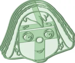 Andy Pandy face cookie cutter