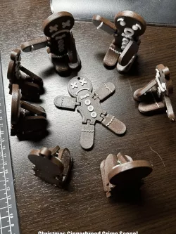 ARTICULATING Print in Place GINGERBREAD CHRISTMAS GINGERBREAD MAN, GIRL LOTS OF VARIANTS