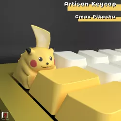Artisan Keycap - Gigantamax Pikachu - Mechanical Keyboard