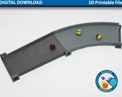 Banked Corner Tracks for Marble Sports Racing System - A Modular Marble Racetrack Toy - STEM Toy