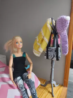 Barbie coat rack