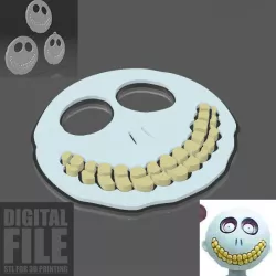 BARREL MASK - THE NIGHTMARE BEFORE CHRISTMAS - KEYCHAINS AND MAGNET