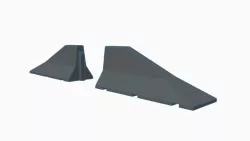(Barrier STL) Jersey barrier end pieces