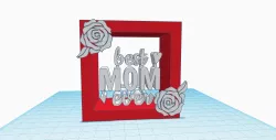 Best Mom Ever Decor Stand with roses and hearts