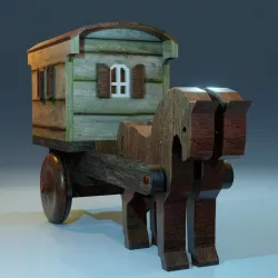 Casket Horse and Carriage