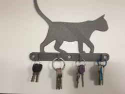 Cat wall key ring