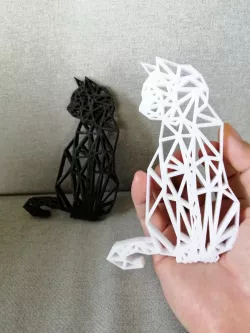 CAT WALL SCULPTURE 2D