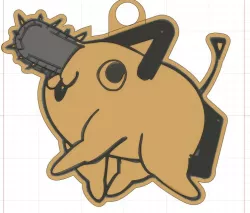 chainsaw man pochito keychain