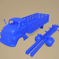 CHEVROLET COE 1948 PRINTABLE TRUCK BODY