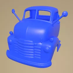 CHEVROLET COE 1948 PRINTABLE TRUCK FRONT BODY