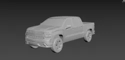 Chevrolet Silverado 2020 on a small scale
