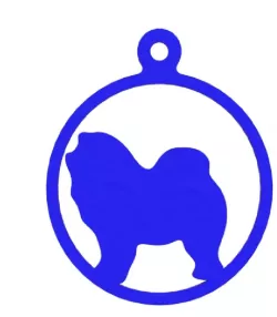 Chow chow christmas tree decoration