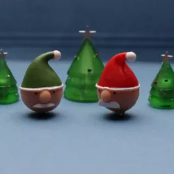 christmas helpers fridge magnets