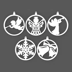 Christmas ornaments set - Bubbles
