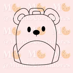 COOKIE BAG TEDDY BEAR CUTTER AND STAMP - CUTTER COOKIE BAG TEDDY