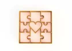 COOKIE CUTTER PUZZLE / COOKIE CUTTER PUZZLE / CORTANTE DE GALLETA DE ROMPECABEZA
