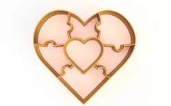 COOKIE CUTTER PUZZLE / COOKIE CUTTER PUZZLE / CORTANTE DE GALLETA DE ROMPECABEZA