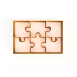 COOKIE CUTTER PUZZLE / COOKIE CUTTER PUZZLE / CORTANTE DE GALLETA DE ROMPECABEZA