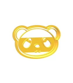 cortante cookie cutter 9cm panda oso bear fondant