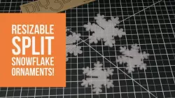 Customize-able  Split Snowflake Christmas Ornament!