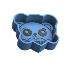 Cute bear bath bomb mold