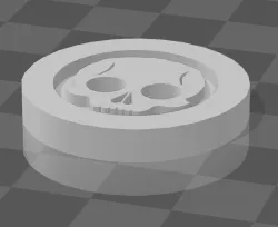 Cute Skull button