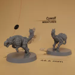 Cywolf , a monster for RPGs and wargame 40mm