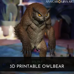 D&D Owlbear by Ana Carolina Art
