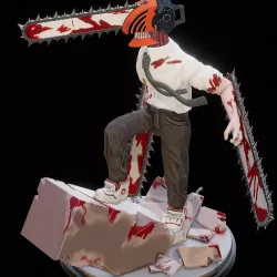 Denji chainsaw man demonic form